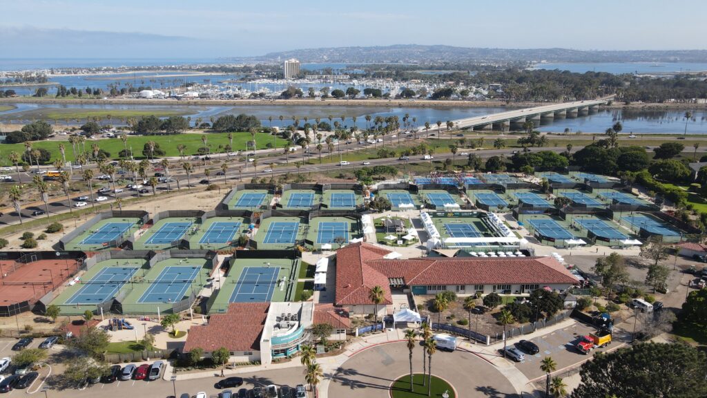 Arial view of Youth Tennis San Diego