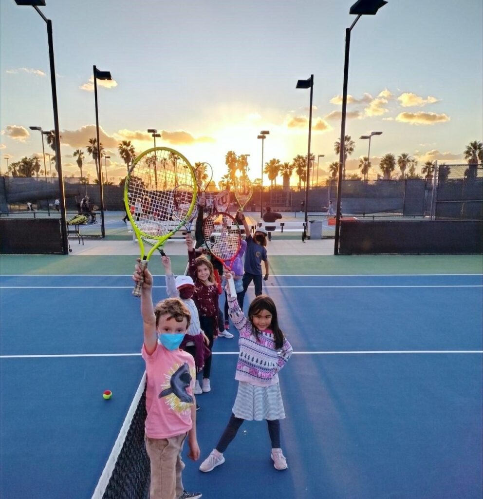 Youth Tennis San Diego at Sunset
