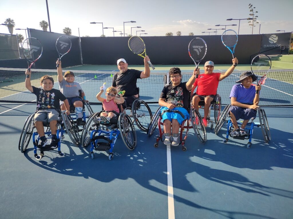 Wheelchair Kids at Youth Tennis San Diego